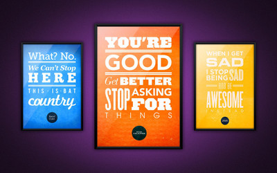 

life quotes wide poster on fine art paper 13x19 Fine Art Print(19 inch X 13 inch, Rolled)