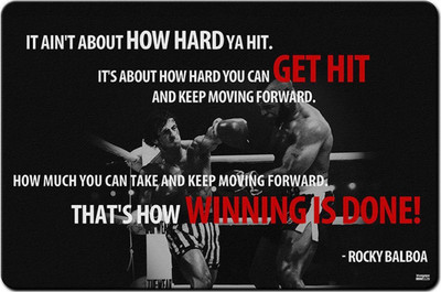 

Rocky Balboa Quotes Print Poster on LARGE PRINT 36X24 INCHES Photographic Paper(36 inch X 24 inch, Rolled)