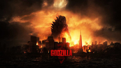 

godzilla gareth edwards 2014 science fiction poster on LARGE PRINT 36X24 INCHES Photographic Paper(36 inch X 24 inch, Rolled)
