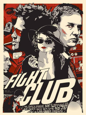 

Fight Club Poster Paper Print Print Poster on LARGE PRINT 36X24 INCHES Photographic Paper(36 inch X 24 inch, Rolled)