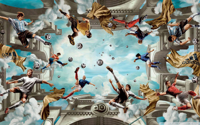

Sports Soccer Wall Poster Paper Print on fine art paper 13x19 Fine Art Print(19 inch X 13 inch, Rolled)