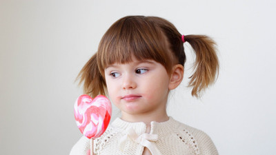 

girl candy heart white background on fine art paper 13x19 Fine Art Print(19 inch X 13 inch, Rolled)