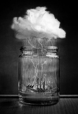 

Digital Painting ship in bottle Poster Wallpaper on fine art paper 13x19 Fine Art Print(19 inch X 13 inch, Rolled)