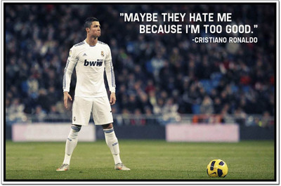 

football Ronaldo poster Soccar on LARGE PRINT 36X24 INCHES Photographic Paper(36 inch X 24 inch, Rolled)