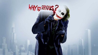 

The Dark Knight Batman Movies Dark Knight Joker HD on LARGE PRINT 36X24 INCHES Photographic Paper(36 inch X 24 inch, Rolled)