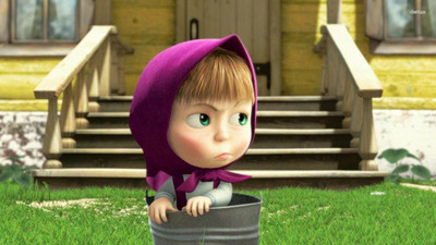 

Masha And The Bear on LARGE PRINT 36X24 INCHES Photographic Paper(36 inch X 24 inch, Rolled)