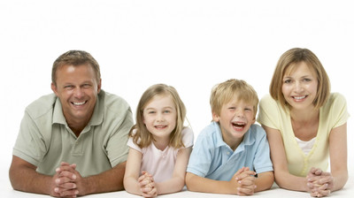 

family white background smile on LARGE PRINT 36X24 INCHES Photographic Paper(36 inch X 24 inch, Rolled)