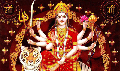 

Navratri Poster Poster on fine art paper 13x19 Fine Art Print(19 inch X 13 inch, Rolled)