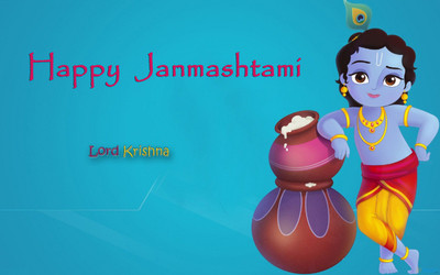 

Happy Krishna Janmashtami HD Wallpapers poster on LARGE PRINT 36X24 INCHES Photographic Paper(36 inch X 24 inch, Rolled)
