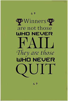 

Winner never Quit quote ON LARGE PRINT 36X24 INCHES Photographic Paper(36 inch X 24 inch, Rolled)