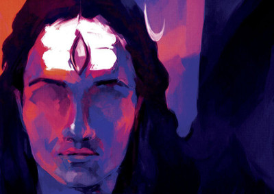 

Print Of Religious Art Shiv Dhyan ON LARGE PRINT 36X24 INCHES Photographic Paper(24 inch X 36 inch, Rolled)