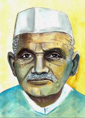 

Painting of Freedom Fighters of India Lal Bahadur Shastri ON LARGE PRINT 36X24 INCHES Photographic Paper(36 inch X 24 inch, Rolled)