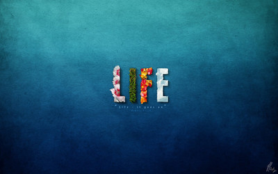 

life goes on wide poster on LARGE PRINT 36X24 INCHES Photographic Paper(36 inch X 24 inch, Rolled)