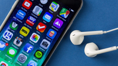

iphone apple headphones display design on LARGE PRINT 36X24 INCHES Photographic Paper(36 inch X 24 inch, Rolled)