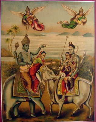 

vishnu ji Bhagwan poster on fine art paper 13x19 Fine Art Print(19 inch X 13 inch, Rolled)