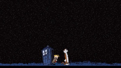 

Comics Calvin & Hobbes Doctor Who Hobbes Calvin on fine art paper 13x19 Fine Art Print(19 inch X 13 inch, Rolled)