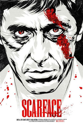 

Scarface (B) - Poster on fine art paper 13x19 Fine Art Print(19 inch X 13 inch, Rolled)