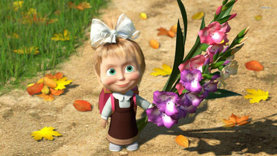 

Masha And The Bear on fine art paper 13x19 Fine Art Print(19 inch X 13 inch, Rolled)
