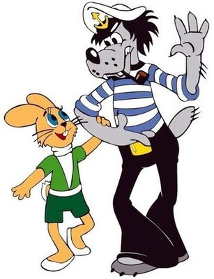 

well wait ussr cartoon wolf hare poster on LARGE PRINT 36X24 INCHES Photographic Paper(24 inch X 36 inch, Rolled)
