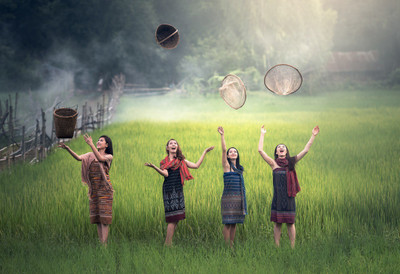 

enjoying at farm viewing people on fine art paper 13x19 Fine Art Print(19 inch X 13 inch, Rolled)