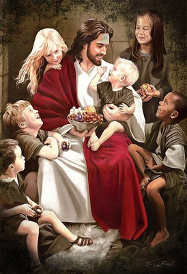 

Digital Painting JESUS É MEU MESTRE on LARGE PRINT 36X24 INCHES Photographic Paper(36 inch X 24 inch, Rolled)