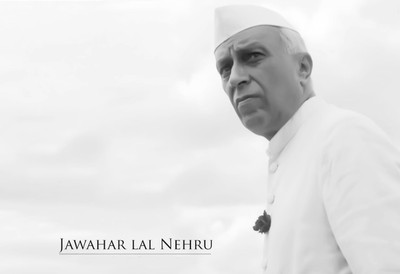 

jawaharlal nehru wallpaper poster on LARGE PRINT 36X24 INCHES Photographic Paper(24 inch X 36 inch, Rolled)