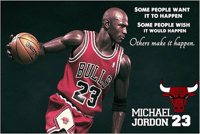 

Michael Jordon Wall Poster Art & Paintings HD Wallpaper on Art Paper Fine Art Print(19 inch X 13 inch, Rolled)