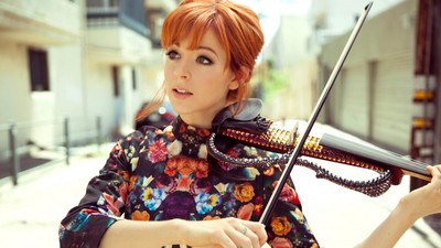 

lindsey stirling violin girl musician on fine art paper 13x19 Fine Art Print(19 inch X 13 inch, Rolled)