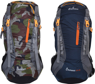 

Emerence 1021 Rucksack, Hiking Backpack 75Lts (Camouflage & Navy Blue) Set of 2 Rucksack - 75 L(Multicolor)