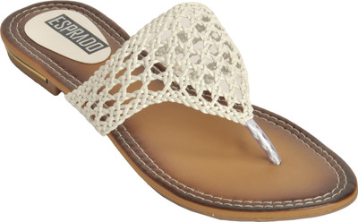 

ESPRADO Women White & Brown Flats
