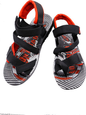 

footstair Men black red Sandals