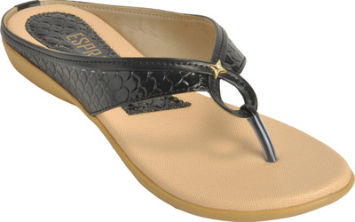 

ESPRADO Women Black & Beige Flats