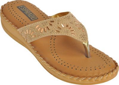

ESPRADO Women Beige & Brown Flats