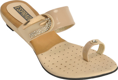 

ESPRADO Women Beige & Brown Flats