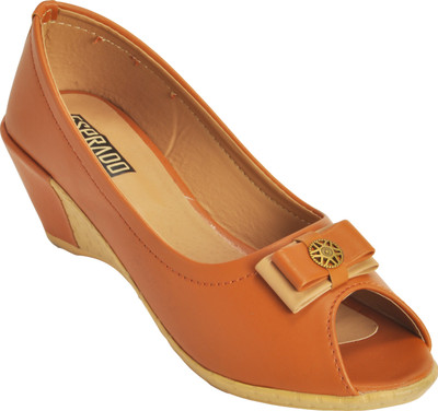 

ESPRADO Women Brown Wedges