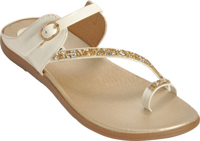 

ESPRADO Women White & Silver Flats