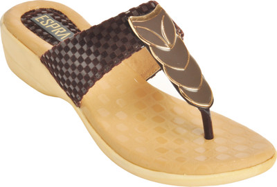 

ESPRADO Women Brown & Beige Wedges