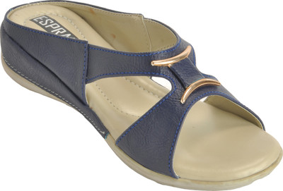 

ESPRADO Women Blue & White Wedges