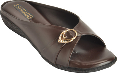 

ESPRADO Women Brown Wedges