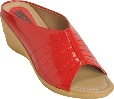 

ESPRADO Women Red & Beige Wedges