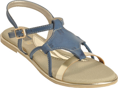 

ESPRADO Women Blue & Gold Flats