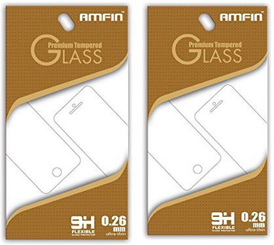 AMFIN Tempered Glass Guard for Lenovo K8 Plus(Pack of 2)
