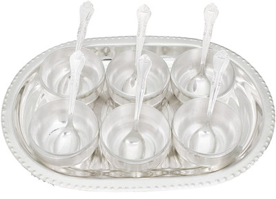 

GoldGiftIdeas Six Manchurian Bowl Spoon Tray Serving Set(Pack of 13)