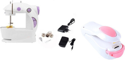 Benison India 4 In 1 Mini Electric Power Mode With Sealer Electric Sewing Machine (Built-In Stitches 45)