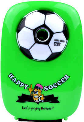 

UNTOLD Green Soccer Ball Rolling Single Pencil Sharperners(Set of 1, Green)