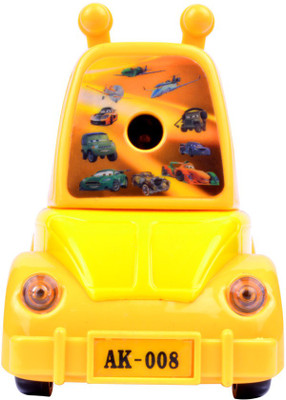 

UNTOLD Yellow Truck Rolling Single Pencil Sharperners(Set of 1, Yellow)
