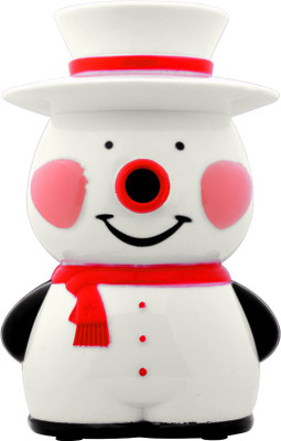 

UNTOLD White Snowman Rolling Single Pencil Sharperners(Set of 1, White)