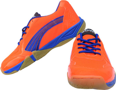 

Gowin By Triumph Ultimate Orange, Royal Badminton Shoes For Men(Orange, Blue