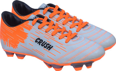 

Gowin By Triumph Crush Silver/Orange Football Shoes For Men(Silver, Orange