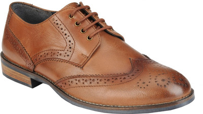 

Delize Genuine Leather Oxfort Shoes Lace Up For Men(Tan